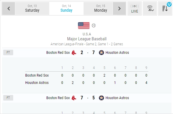 baseball livescore additional match info 1