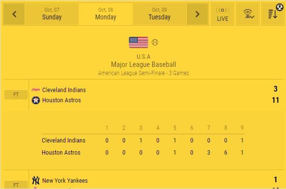 baseball livescore line view options 2