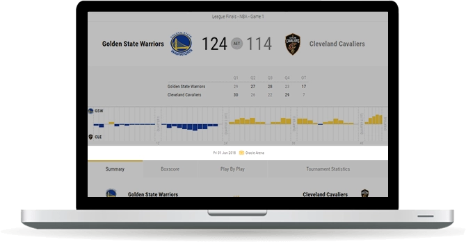 basketball match info widget overview