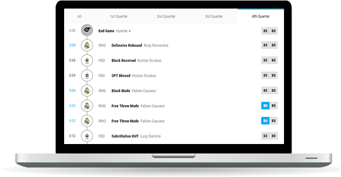 basketball play by play widget overview