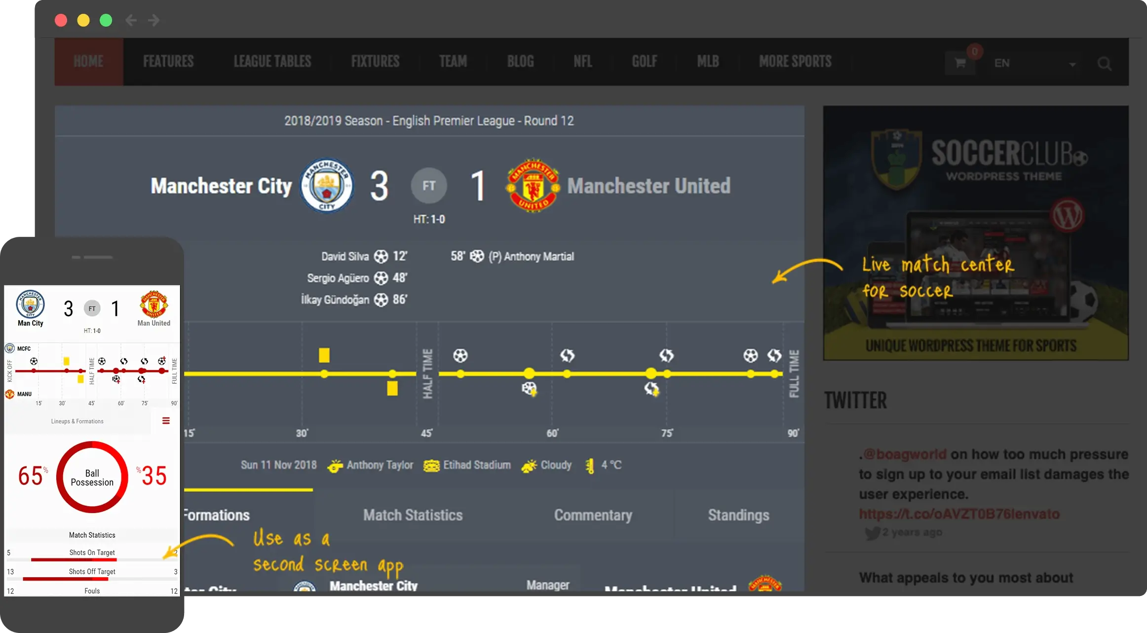 Sports Data Company, Widgets and API
