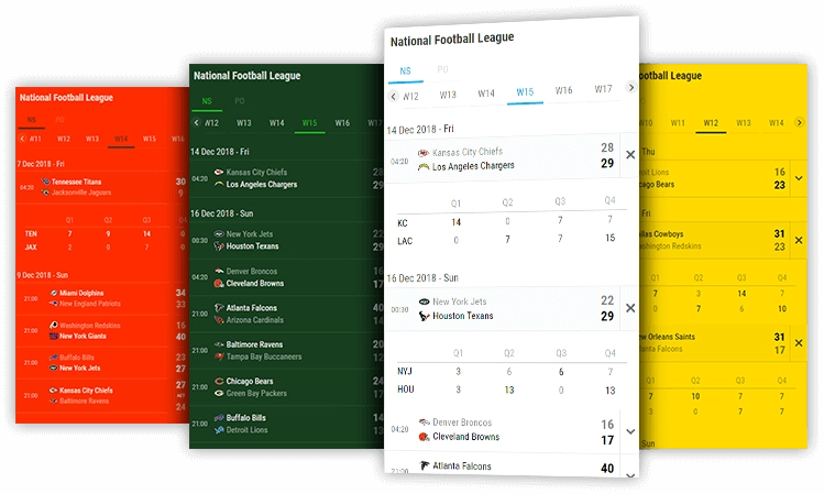 football fixtures and results desktop and mobile