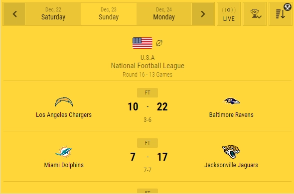 american football livescore unlimited colors 1