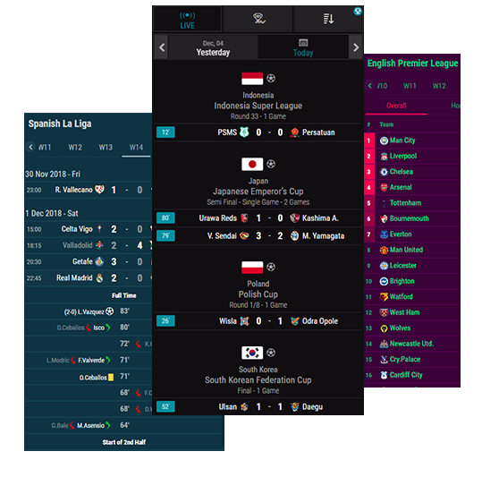 widget landing soccer match center sports data