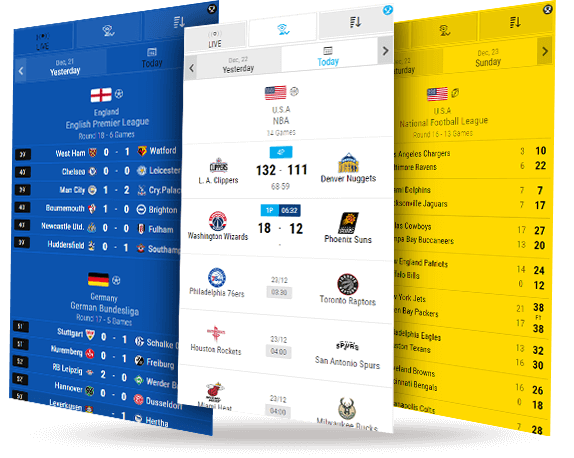 broadage powerful widgets livescores mobile