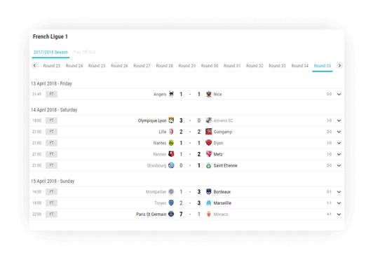 soccer fixture results advanced navigation options 1