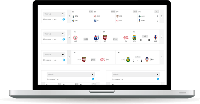 soccer live ticker widget overview