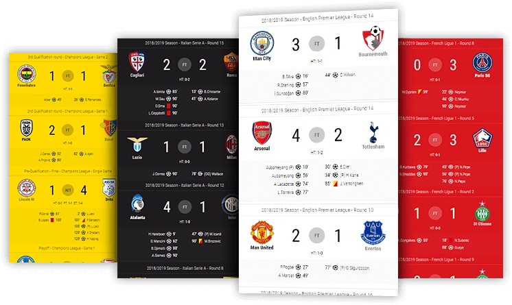 soccer scoreboard desktop and mobile