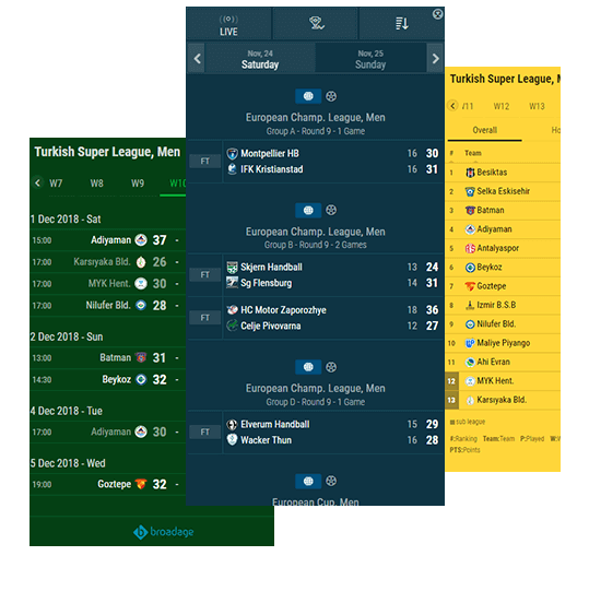 Real Time Data Widgets, Sports Data, Livescores Data, XML