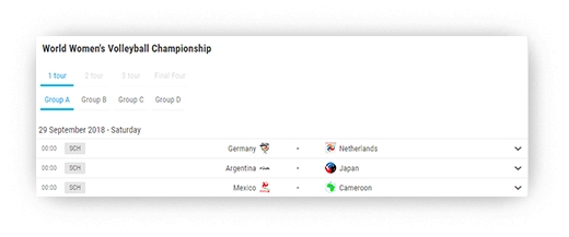 volleyball fixtures results advanced navigation options 2