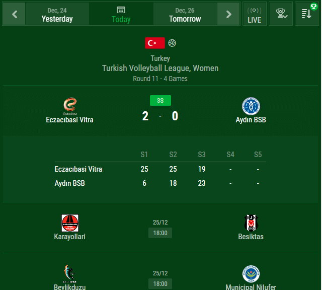 volleyball livescore line view options 1