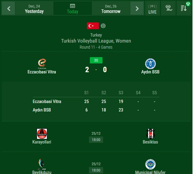 volleyball livescore line view options 1