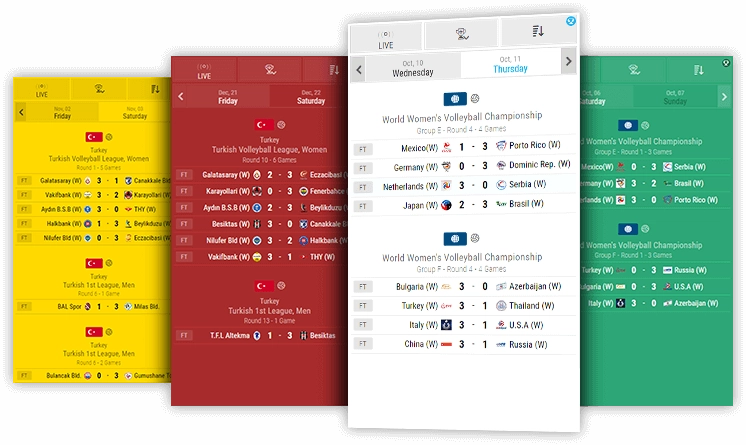 volleyball livescores desktop and mobile